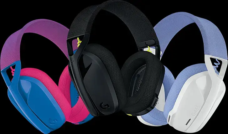 Headsets G435 de diferentes cores