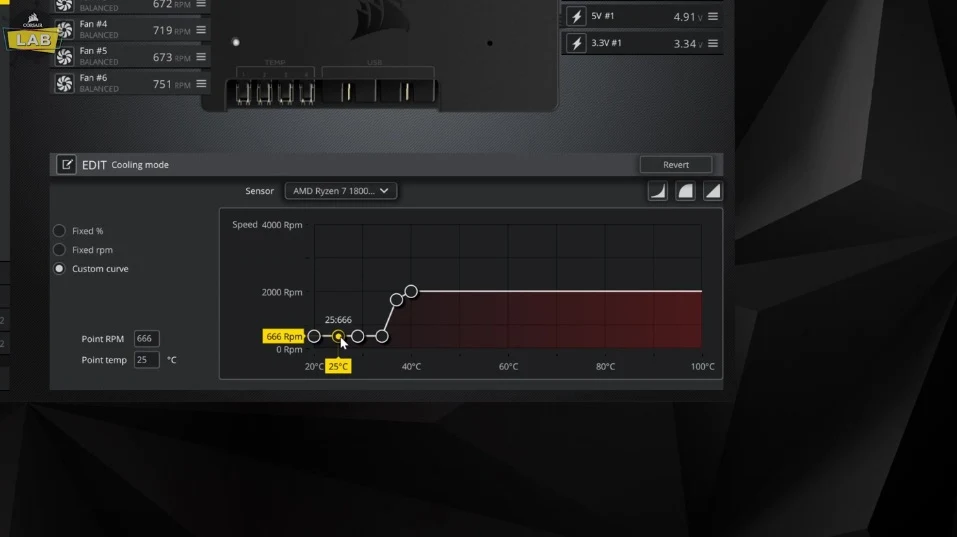 Captura de tela de vídeo da CONFIGURAÇÃO DE CONTROLES DE VENTOINHA NO iCUE