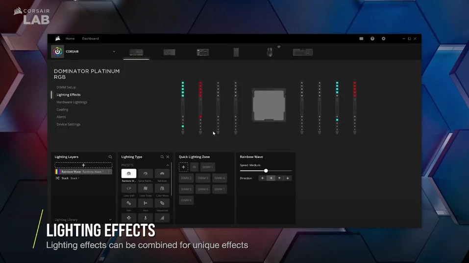 Captura de tela de vídeo da CONFIGURAÇÃO DE ILUMINAÇÃO DE DRAM NO CORSAIR iCUE 4