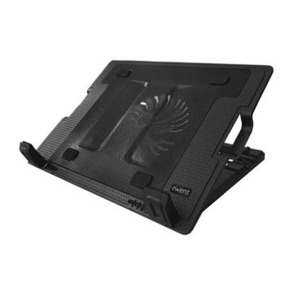 Imagem de Base Refrigeração Ewent EW1258 17" Ajustável LED Azul + 2x USB Preto