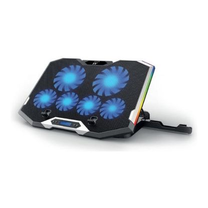 Imagem de Base Refrigeração Ewent EW1260 17" Ajustável RGB + 2x USB Preto