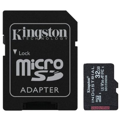 Imagem de MicroSD Kingston 32Gb Class10 (A1) SDHC Industrial + AdaptadorSD