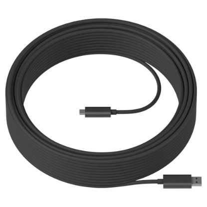 Imagem de Cabo USB3.2 Type-C Logitech Strong Preto - 10Mtr