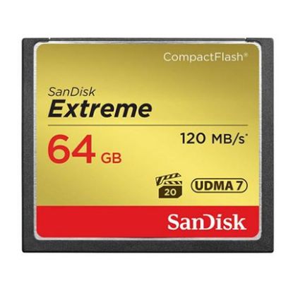 Imagem de Compact Flash SanDisk Extreme 64Gb (120MB/s)