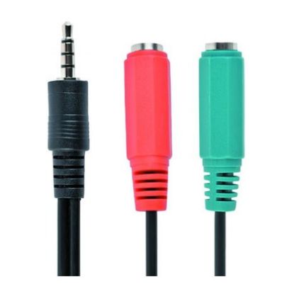 Imagem de Cabo Adaptador Audio 3.5mm p/ Dual 3.5mm Gembird M/F