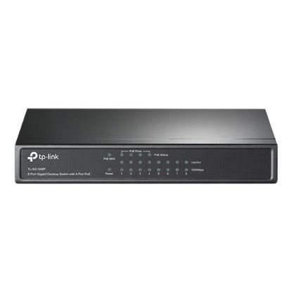 Imagem de Switch de Rede TP-Link 8 Portas Gigabit 4x PoE- TL-SG1008P