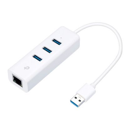 Imagem de Adaptador de Rede USB3.0 p/ RJ45 Gigabit + Hub TP-Link UE330