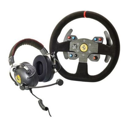 Imagem de Volante + Headset Thrustmaster Race Kit Ferrari 599XX EVO Edition Alcantara Add-On (PC/PS4/Xbox One)