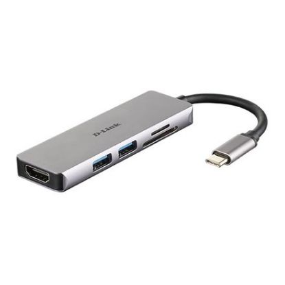 Imagem de Docking Station D-Link Type-C Multiport 5-em-1DUB-M530 Cinza