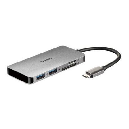 Imagem de Docking Station D-Link Type-C Multiport 6-em-1DUB-M610 100W Cinza