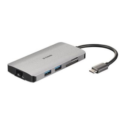 Imagem de Docking Station D-Link Type-C Multiport 5-em-1 DUB-M810 100W Cinza
