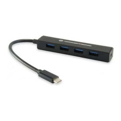 Imagem de Hub Type-C 4 Portas USB3.0 Conceptronic Preto