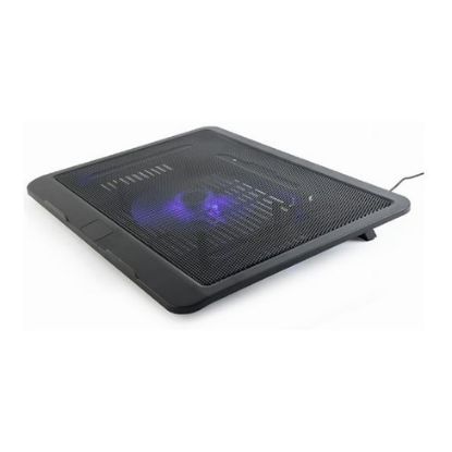 Imagem de Base Refrigeração Gembird 15.6" LED Azul Preto