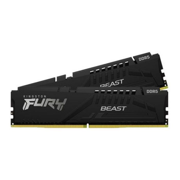 Dimm DDR5 Pack 2x 32GB (64GB) Kingston CL40 5600Mhz Fury Beast Preta ...