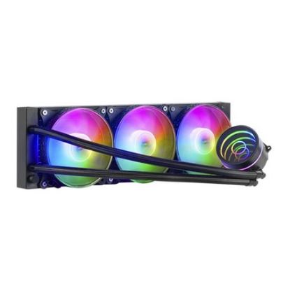 Imagem de Cooler CPU Mars Gaming MLONE360 FRGB Infinity Mirror Liquid Preto