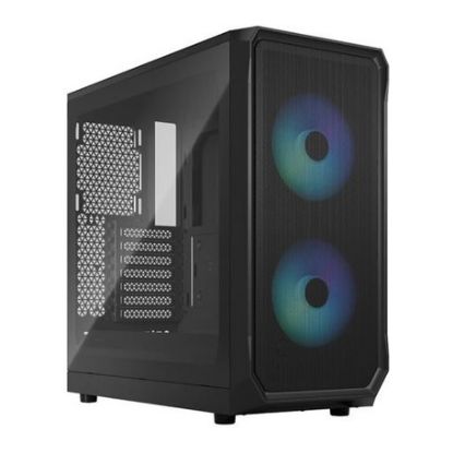Imagem de Caixa Fractal Design Focus 2 RGB TG Clear Preta (ATX) (Vidro Temperado)
