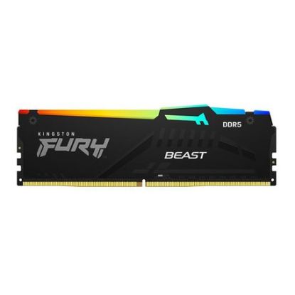 Imagem de Dimm DDR5 8GB Kingston CL40 5600MT/s 1Rx16 Fury Beast RGB Preta