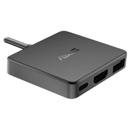 Imagem de Docking Station Asus Type-C Multiport 4-em-1 DC100 Mini 100W Preta