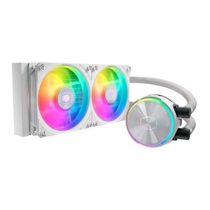 Imagem de Cooler CPU Cooler Master MasterLiquid PL240 Flux ARGB Liquid White Edition