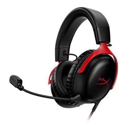 Imagem de Headset HyperX Cloud III Preto/Vermelho (PC/PS5/PS4/Xbox One Series S/X)