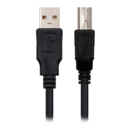 Imagem de Cabo USB2.0 TipoA-B Ewent Preto - 1Mtr
