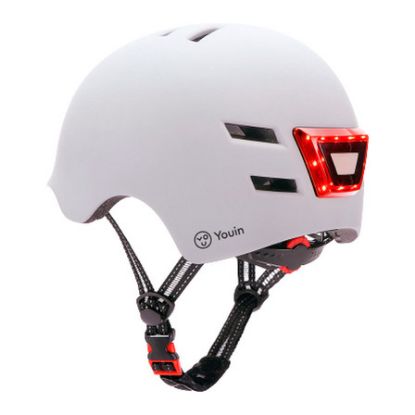 Imagem de Capacete Youin M Branco LED Light