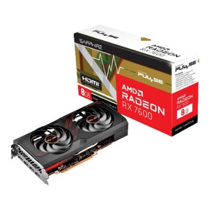 Imagem de Placa Gráfica Sapphire Radeon RX 7600 PULSE 8GB