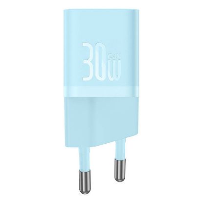 Imagem de Carregador de Tomada Baseus Type-C GaN5 1C Fast Charge (Mini) 30W Azul