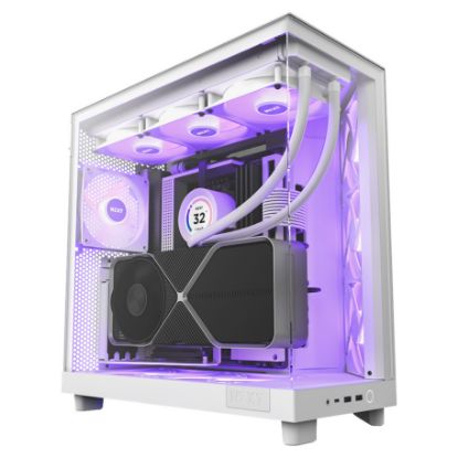 Imagem de Caixa NZXT H6 Flow RGB Branca (ATX) (Vidro Temperado)