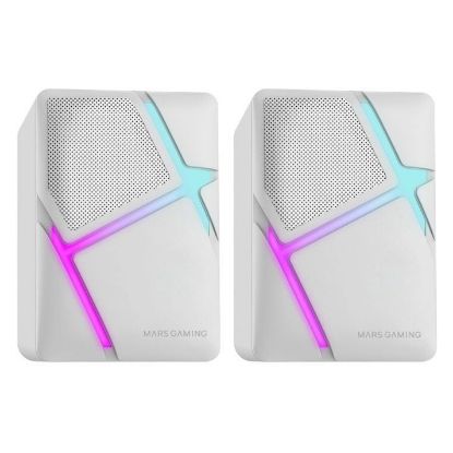 Imagem de Colunas Mars Gaming MS-H RGB 2.0 10W Brancas