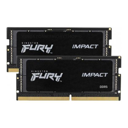 Imagem de SODimm DDR5 Pack 2x 32GB (64GB) Kingston CL38 4800Mhz 2Rx8 Fury Impact