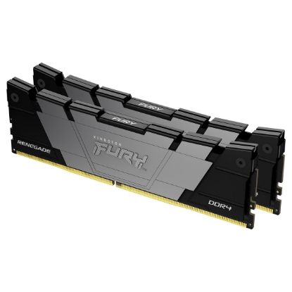 Imagem de Dimm DDR4 Pack 2x 8GB (16GB) Kingston CL16 3200Mhz 1Rx8 Fury Renegade Preta