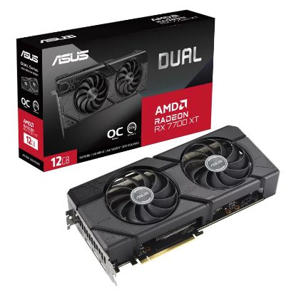 Imagem de Placa Gráfica Asus Radeon RX 7700 XT DUAL OC 12GB