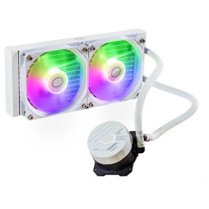 Imagem de Cooler CPU Cooler Master MasterLiquid Hyper 240L Core ARGB Liquid Branco