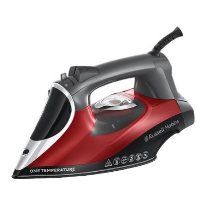 Imagem de Ferro a Vapor Vertical Russell Hobbs One Temperature 2600W Preto/Vermelho