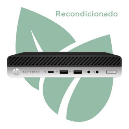 Imagem de Computador Recondicionado HP EliteDesk 800 G3 Mini i5 8GB SSD 240GB HD Graphics 530 W10 Pro Preto