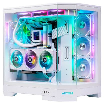 Imagem de Caixa Abysm Gaming Danube Sava H600 ARGB Branca (E-ATX) (Vidro Temperado)