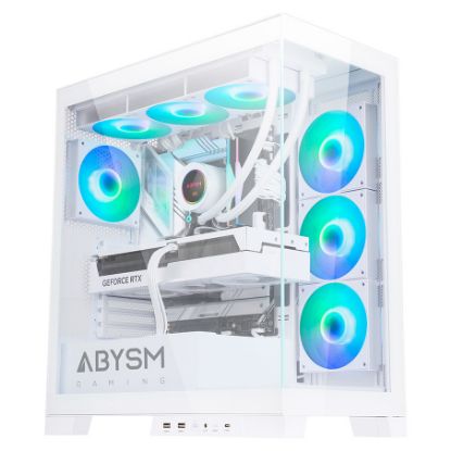 Imagem de Caixa Abysm Gaming Danube Sava H500 ARGB Branca (ATX) (Vidro Temperado)