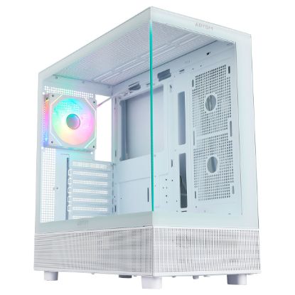 Imagem de Caixa Abysm Gaming Danube Sava H400 ARGB Branca (ATX) (Vidro Temperado)