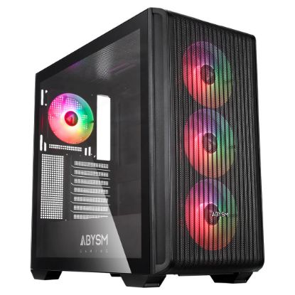 Imagem de Caixa Abysm Gaming Danube Kamp BX300 ARGB Preta (ATX) (Vidro Temperado)