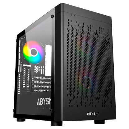 Imagem de Caixa Abysm Gaming Danube Inva MX202 ARGB Preta (Micro-ATX) (Vidro Temperado)
