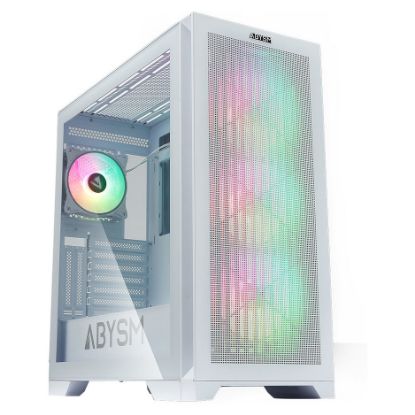 Imagem de Caixa Abysm Gaming Danube Mura BX300 ARGB Branca (E-ATX) (Vidro Temperado)