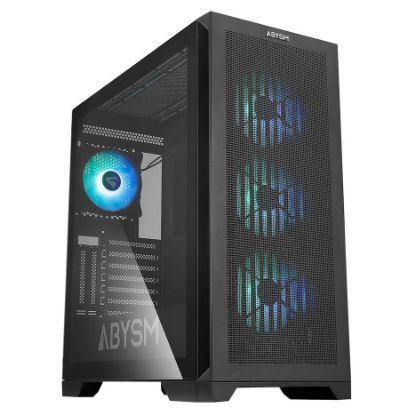 Imagem de Caixa Abysm Gaming Danube Mura BX300 ARGB Preta (E-ATX) (Vidro Temperado)