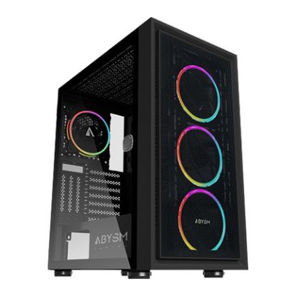 Imagem de Caixa Abysm Gaming Danube Kamp ARGB Preta (ATX) (Vidro Temperado)