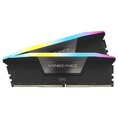 Imagem de Dimm DDR5 Pack 2x 8GB (16GB) Corsair CL40 5200Mhz Vengeance RGB Preta