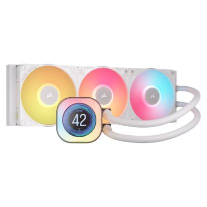 Imagem de Cooler CPU Corsair iCUE Link Titan RX LCD RGB Liquid 360mm Branco