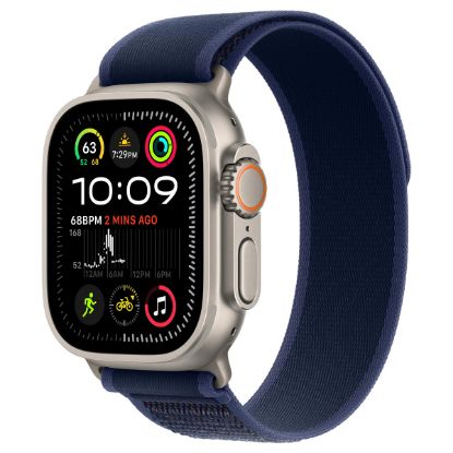 Imagem de Apple Watch Ultra 2 GPS + Cellular Titânio | Bracelete Loop Trail Azul - M/L (49mm)