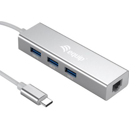 Imagem de Docking Station Equip Type-C Multiport 4-em-1 Cinza
