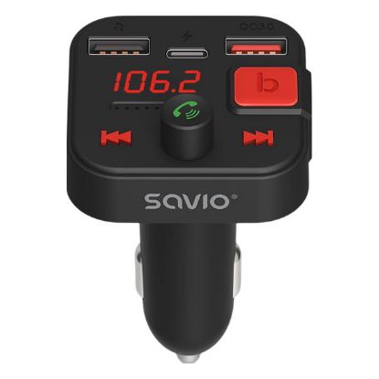 Imagem de Transmissor FM Isqueiro Savio TR-15 Bluetooth 5.3