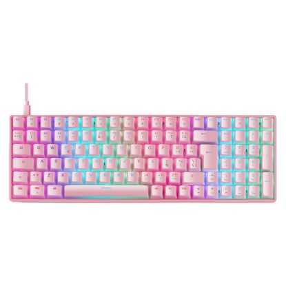 Imagem de Teclado Mars Gaming MK Ultra 96% Mecânico RGB Rosa - Switch Outemu SQ Brown (PT)